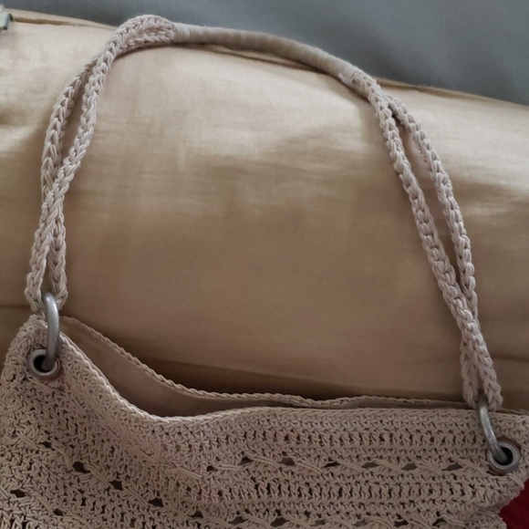 Cotton blend straw bag. - Picture 6 of 6